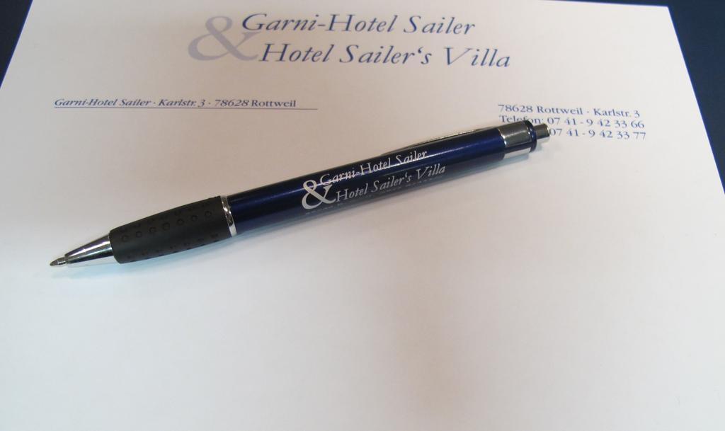 Garni-Hotel Sailer & Hotel Sailer'S Villa Rottweil Luaran gambar